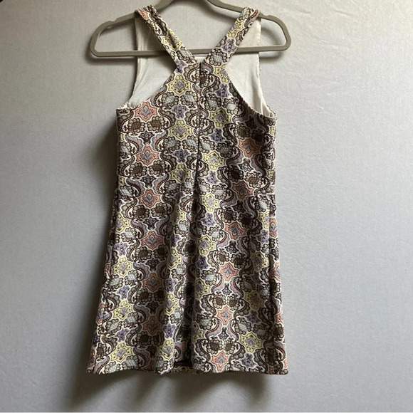 Zara paisley jacquard tapestry floral high neck mini dress Sz M - Picture 2 of 12